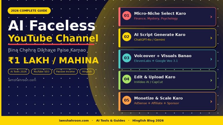 AI Faceless YouTube Channel 2026 - Bina Chehra Dikhaye Paise Kamao